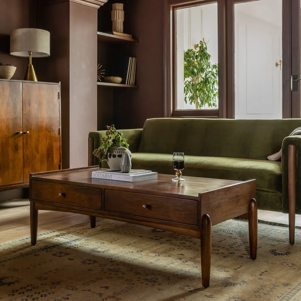 Quinn Coffee Table with Storage - Mango Wood image