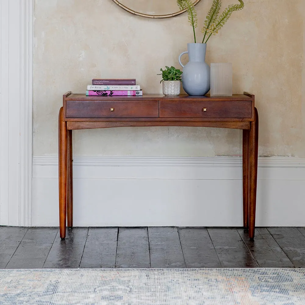Quinn Console Table with Storage - Mango Wood image