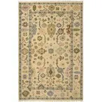 Rambar Hand Knotted Rug 2 x 3m - Green, Wool