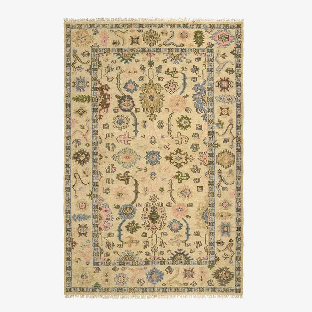 Rambar Hand Knotted Rug 2 x 3m - Green, Wool image