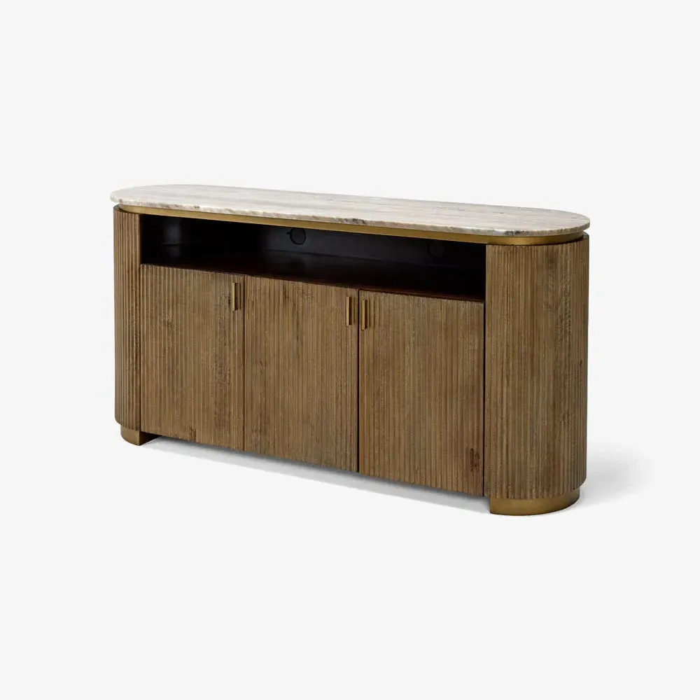 Rondo Media Sideboard - Mango Wood, Marble alternate view