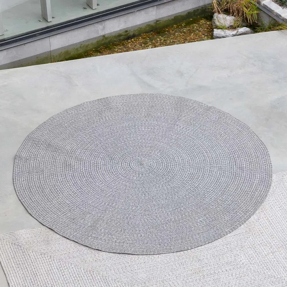 Round Outdoor Rug 250cm - Grey
