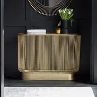 Saint-Germain Console Table - Brass, Glass