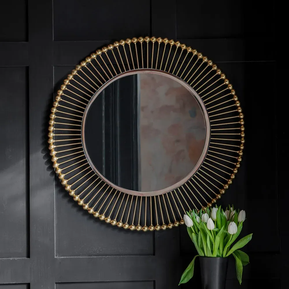 Saint-Germain Round Mirror - Brass image