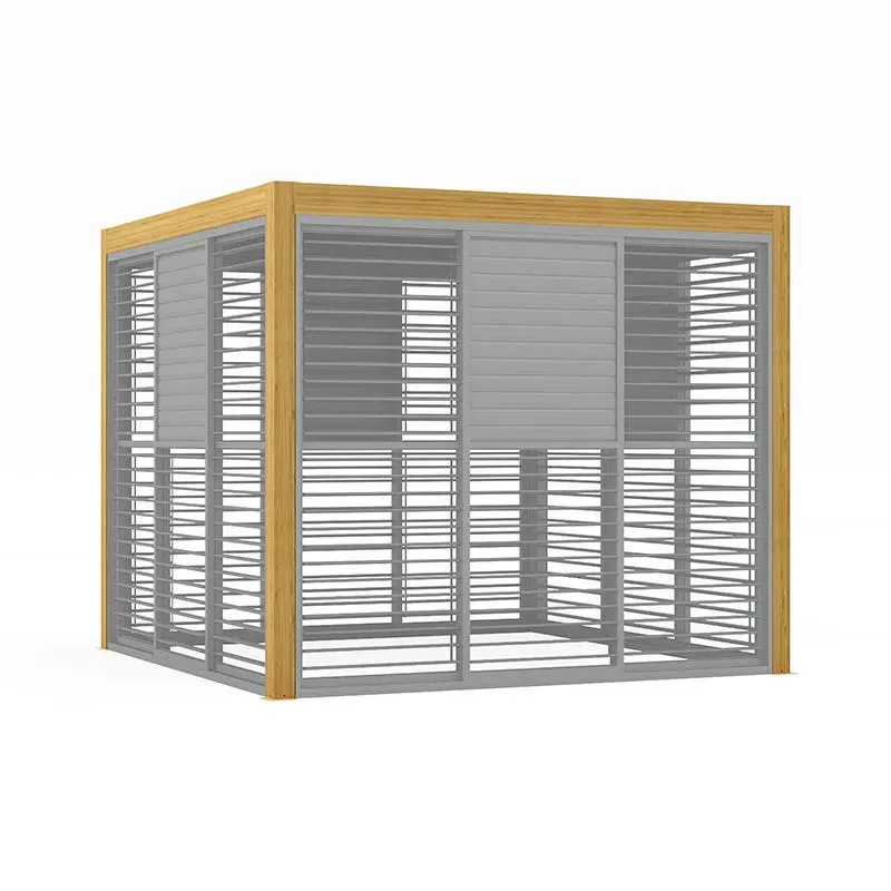 Savannah 3m Sliding Wall Panel with Movable Louvres alternate view