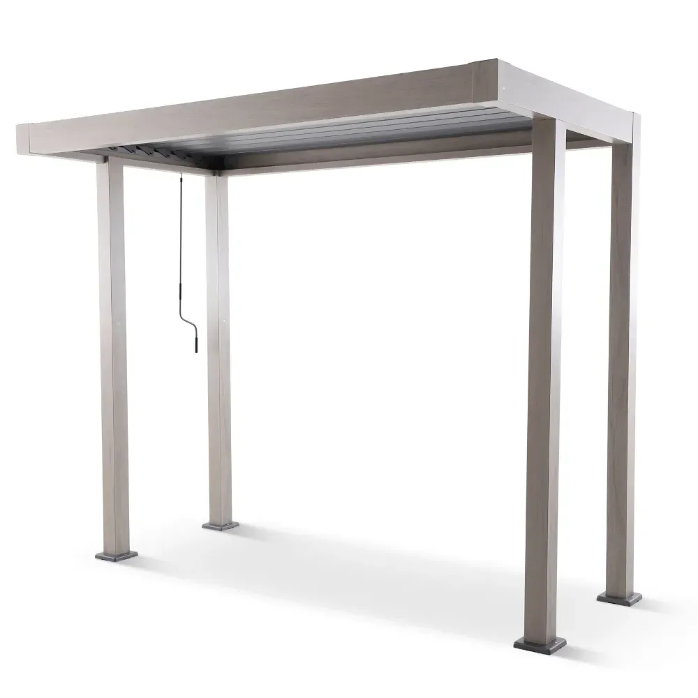 Savannah 3m x 1.5m BBQ Pergola with Louvred Roof - Birch, Aluminium alternate view