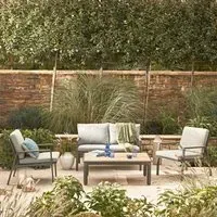 Savannah 4-Piece Lounge Set with Coffee Table