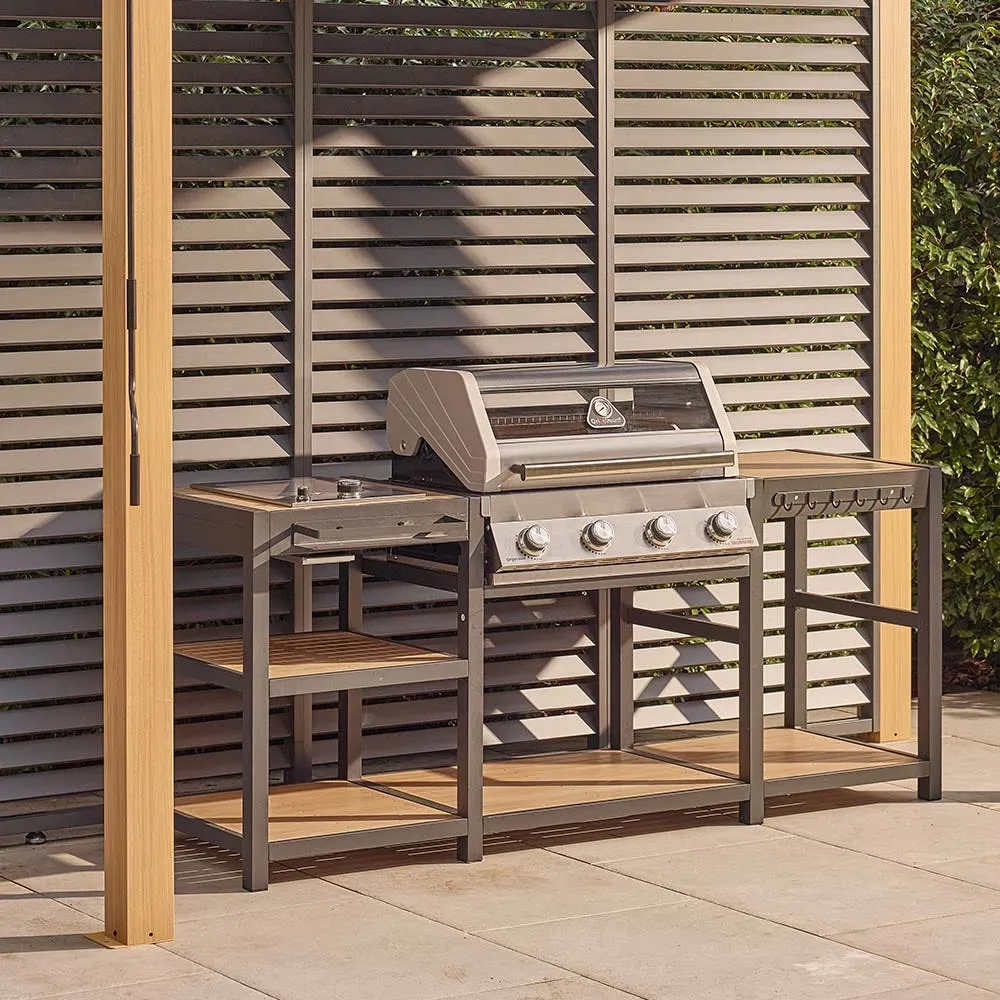 Savannah Grillstream 4 Burner Outdoor Kitchen - Oak, Aluminium product