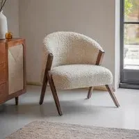 Scoop Armchair - Cream, Cotton Rug