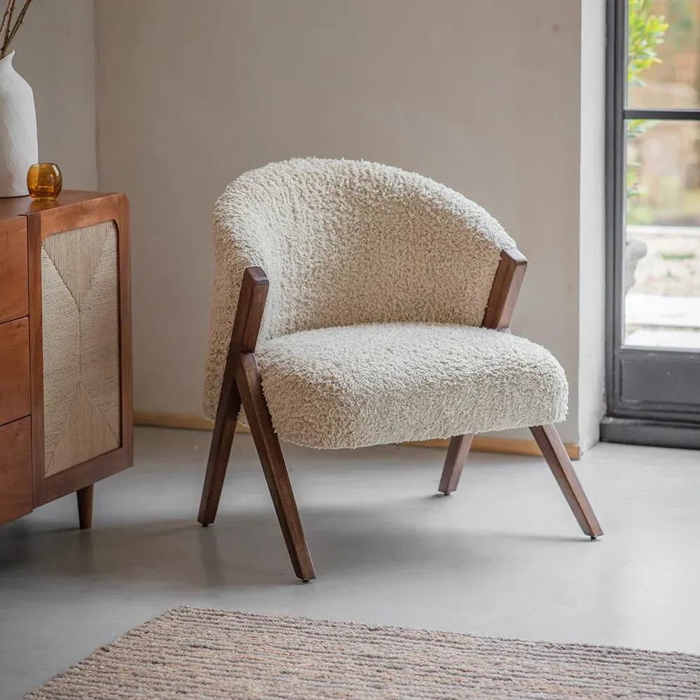Scoop Armchair - Cream, Cotton Rug image