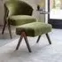 Scoop Footstool - Deep Green, Velvet