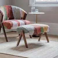 Scoop Footstool - Multicoloured, Rug