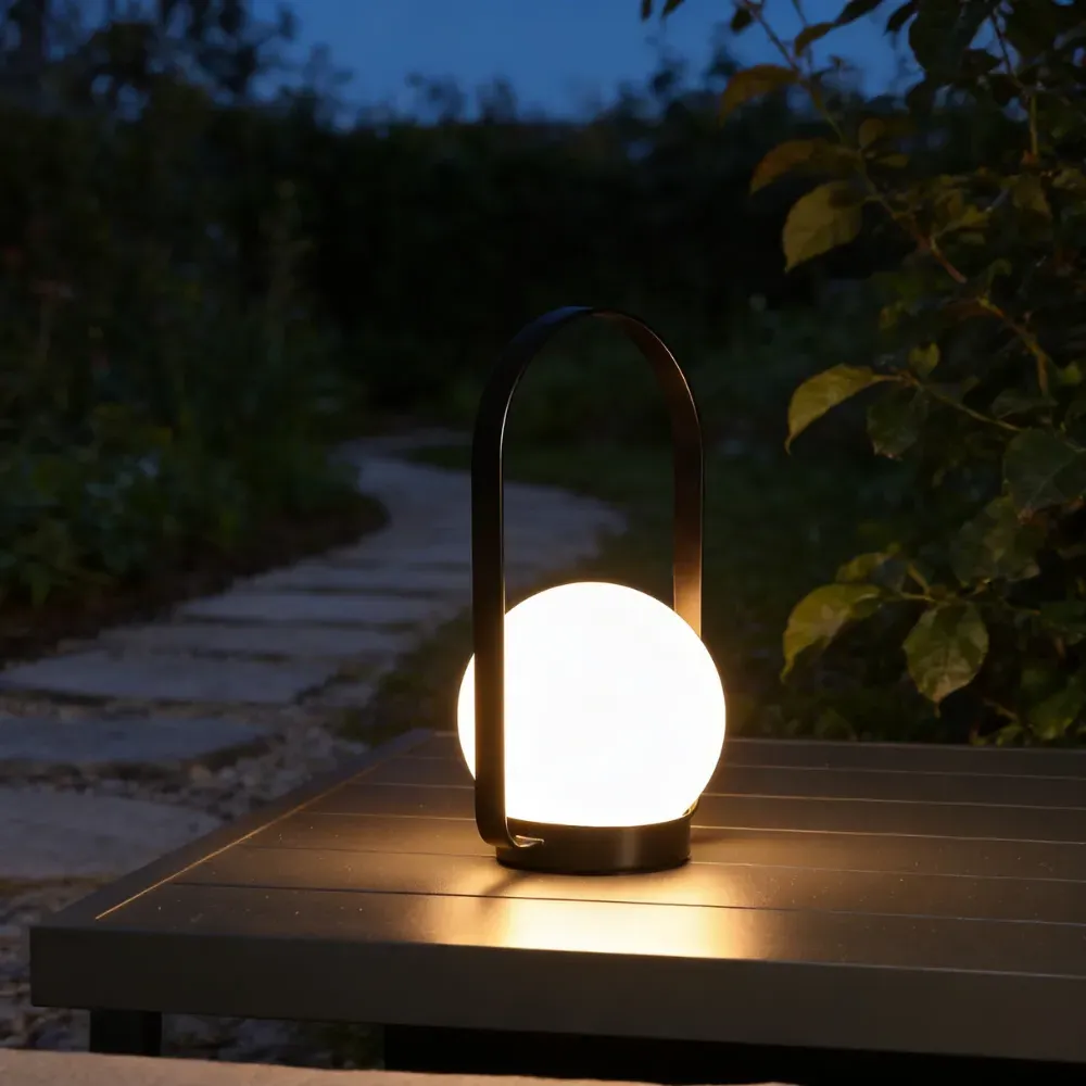 Selenia Rechargeable Outdoor Table Lantern - Black product
