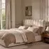 Sloane King Size Fluted Bed Frame - Natural, Boucle