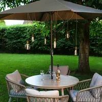 Spider Parasol Bulb Lights - Amber LED