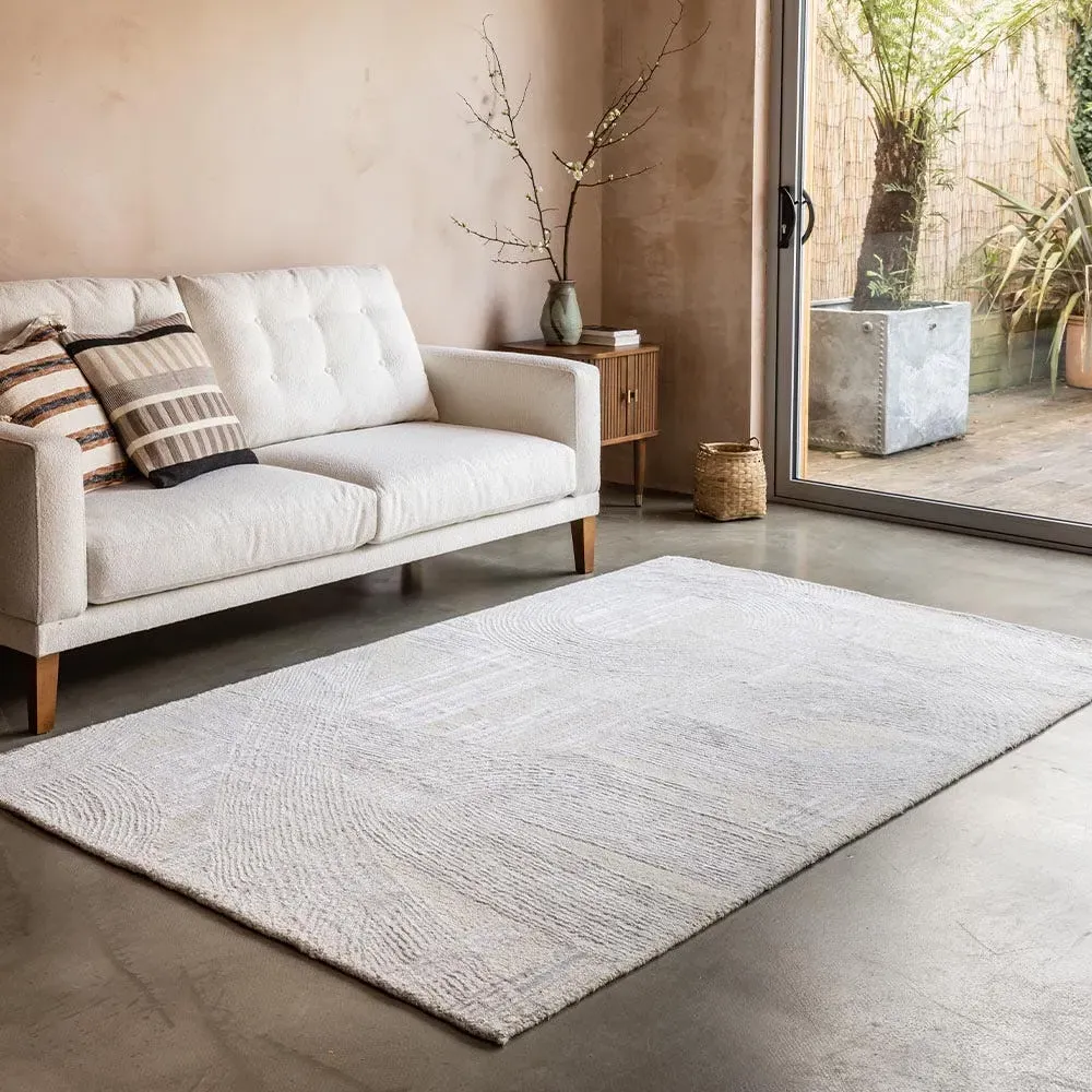 Suri Hand Tufted Rug - Neutral, Wool