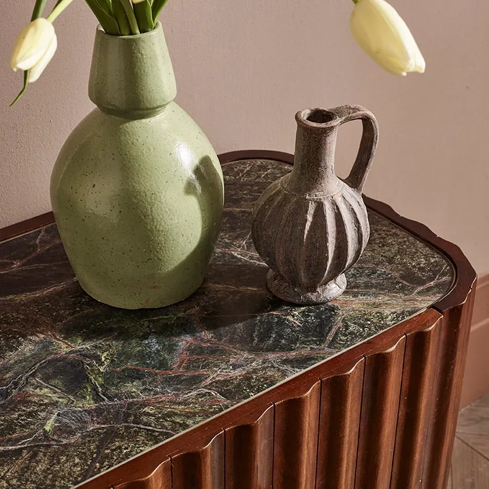 Treviso Marble Top Chest of Drawers - Brown, Mango Wood alternate view