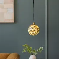 Tula Single Pendant Light - Green, Glass