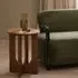 Umi Round Side Table - Bourbon Oak