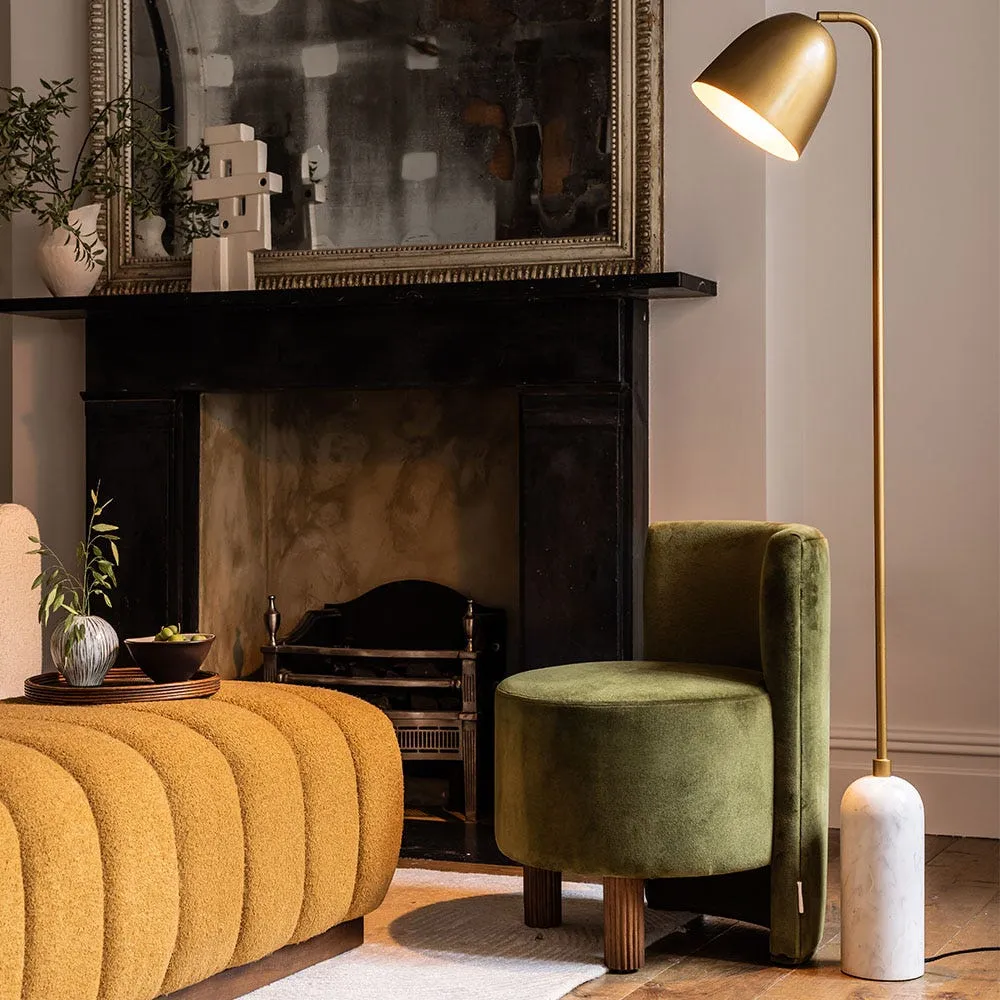 Wesley Occasional Chair - Deep Green, Velvet image