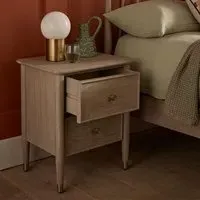 Willow Bedside Drawers - Acacia Wood