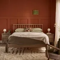 Willow King Size Bed Frame with Spindle Headboard - Acacia