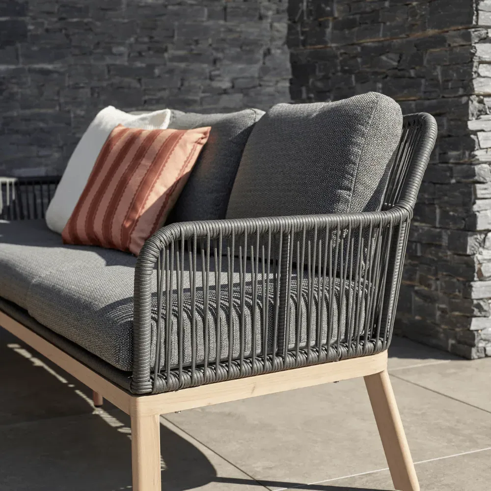 Zara 7-Piece Lounge Dining Set - Grey, Aluminium alternate view