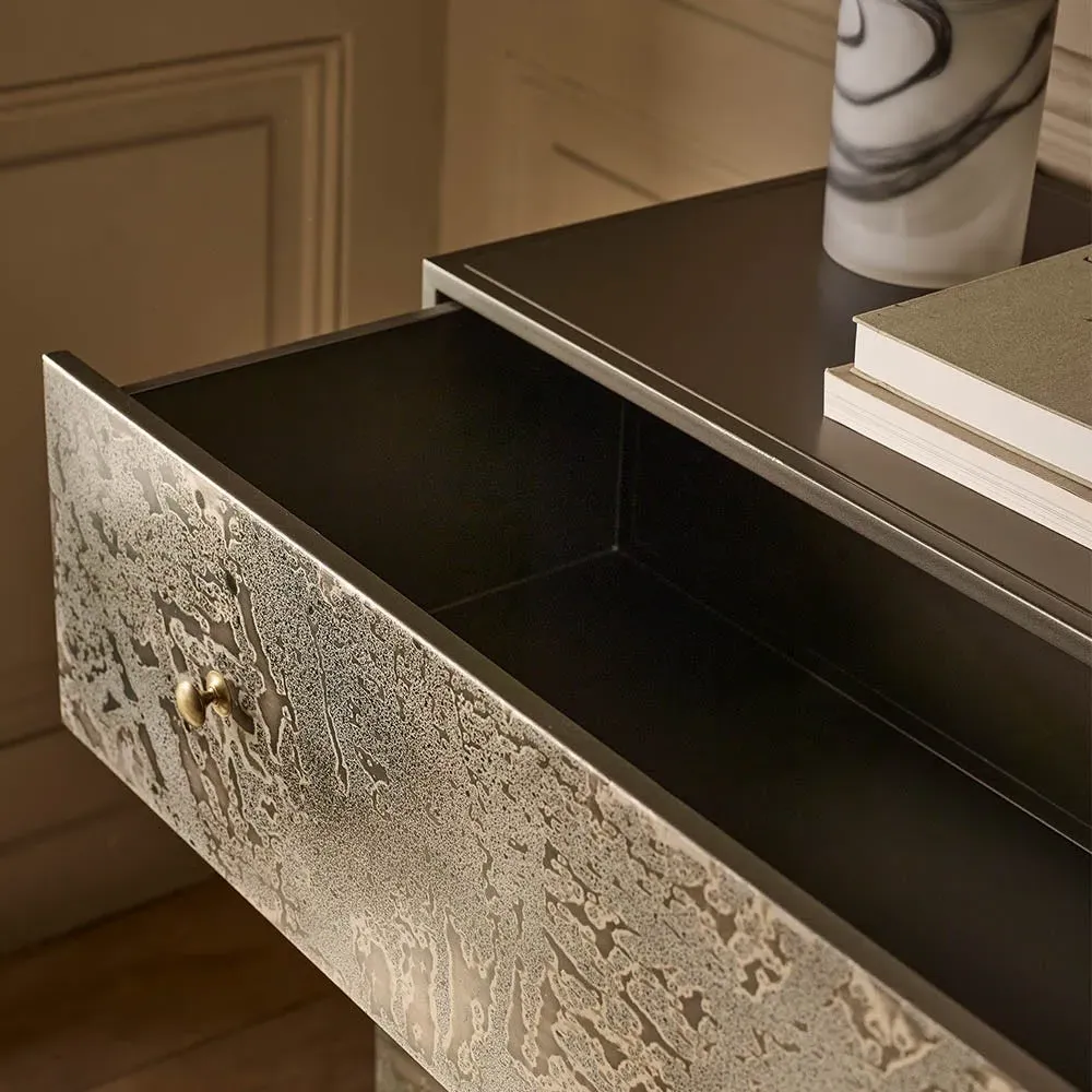 Zenith 3-Drawer Chest of Drawers - Gunmetal, Iron alternate view