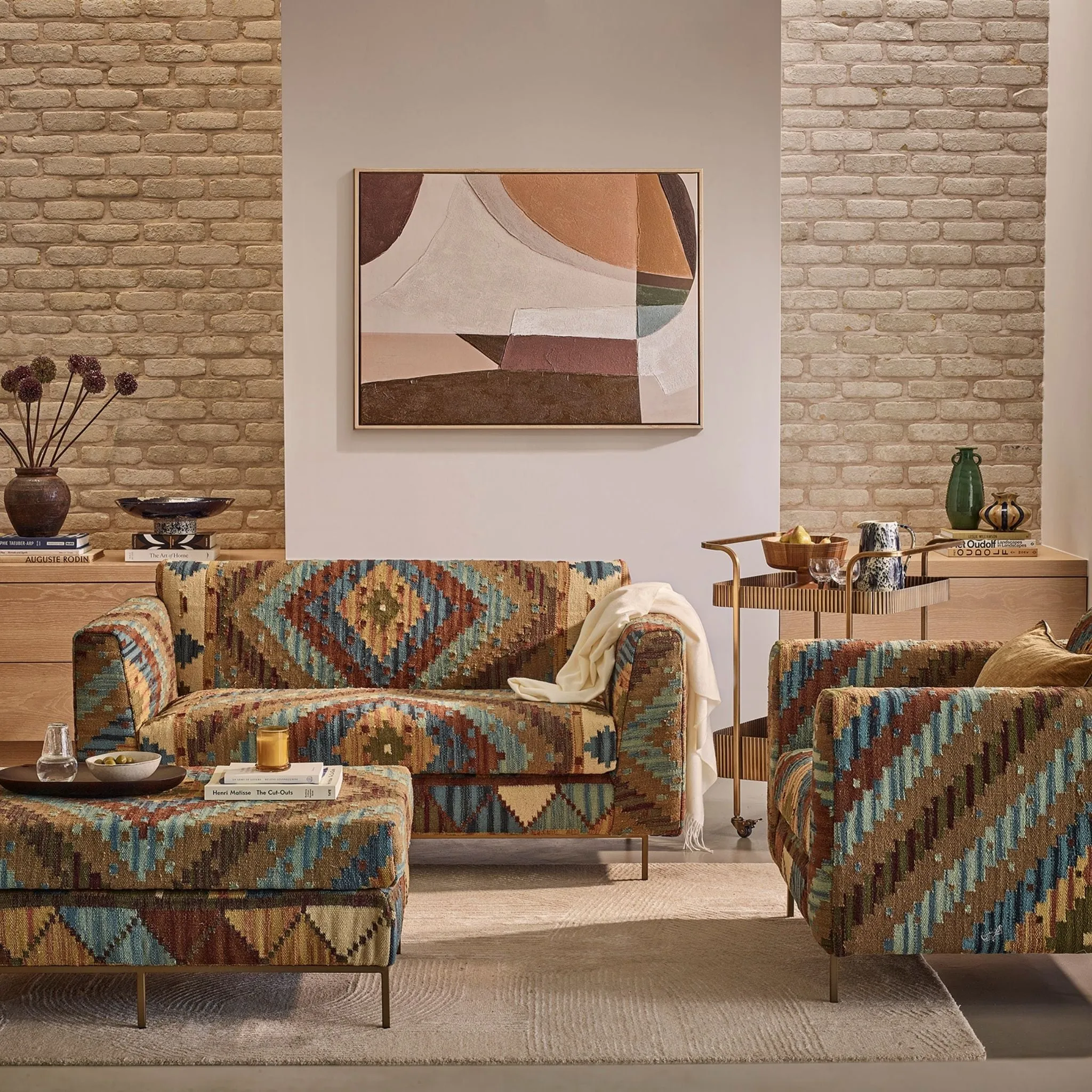 Jaipur 2-Seater Sofa - Kilim by Atkin and Thyme