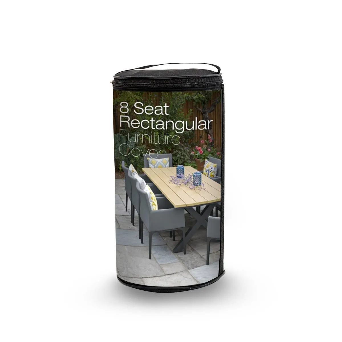 8-Seat Rectangular Dining Set Cover - Polyester by Atkin and Thyme