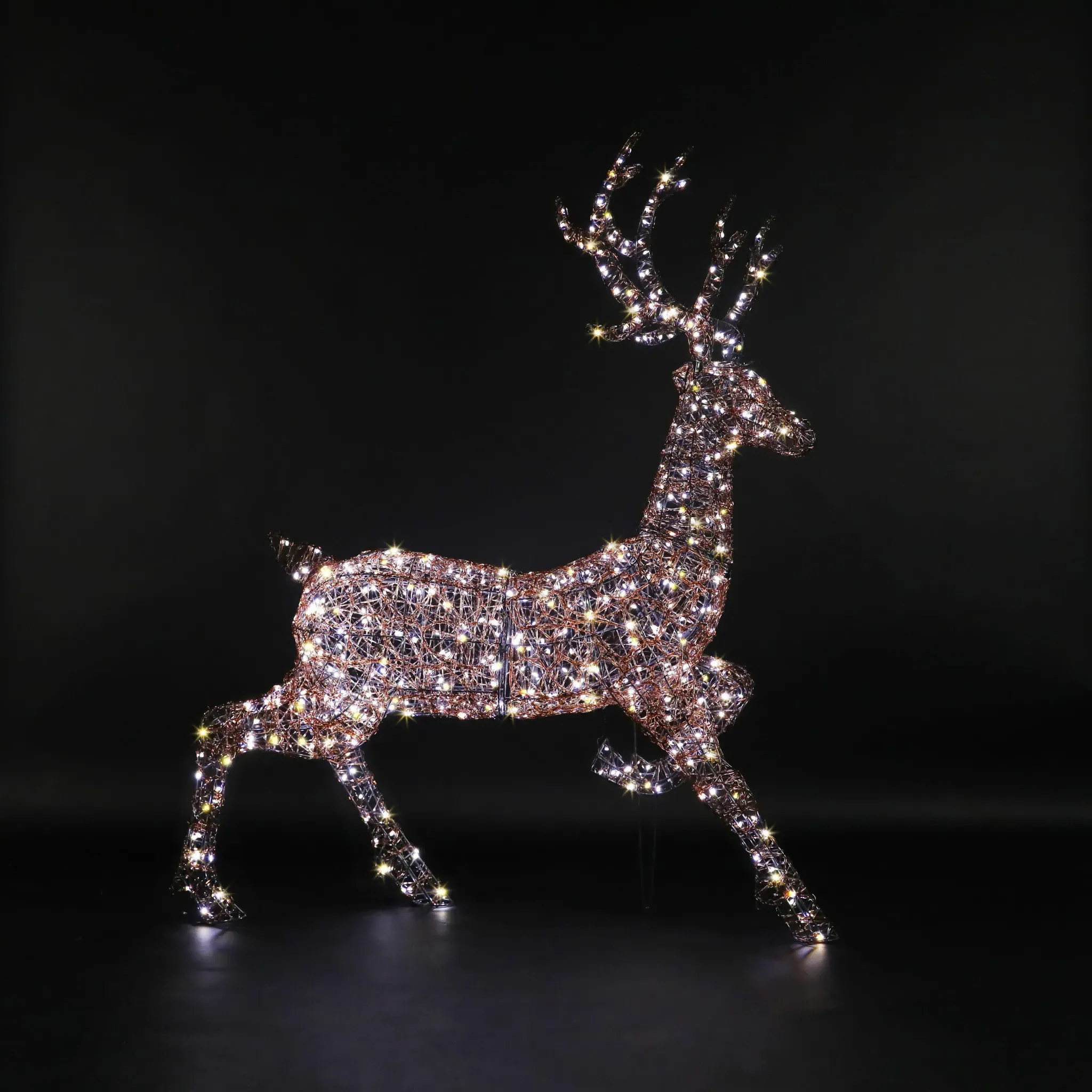 Highland Stag 2m Acrylic LED Figure - Copper by Atkin and Thyme
