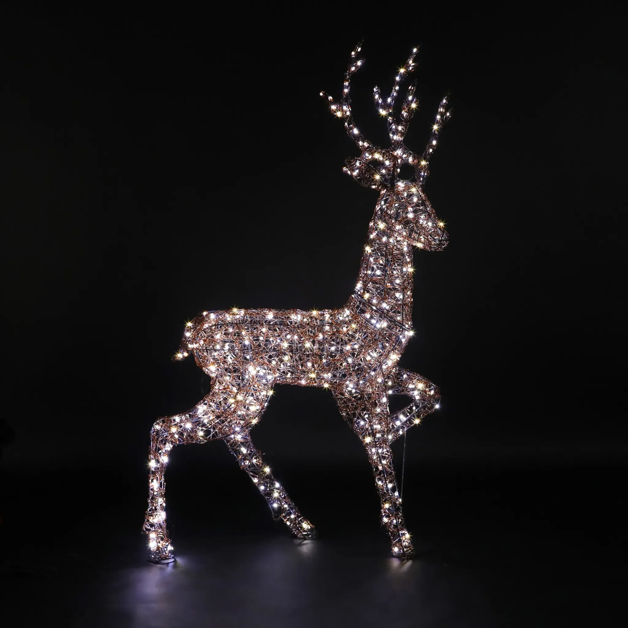 Richmond Stag 1.4m Acrylic LED Figure - Copper by Atkin and Thyme