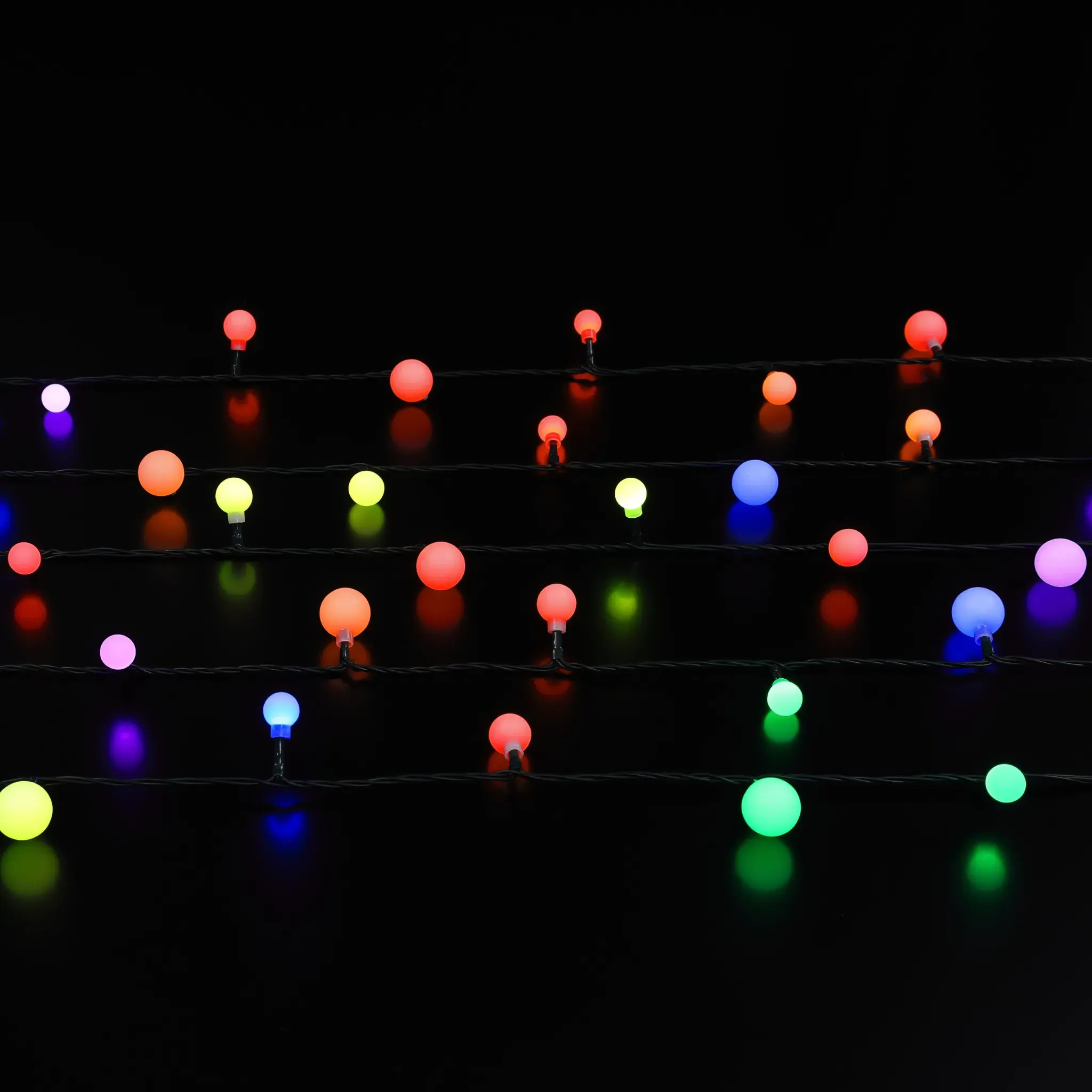 Spectrum 100 Mixed Berry String Lights - Green Cable by Atkin and Thyme