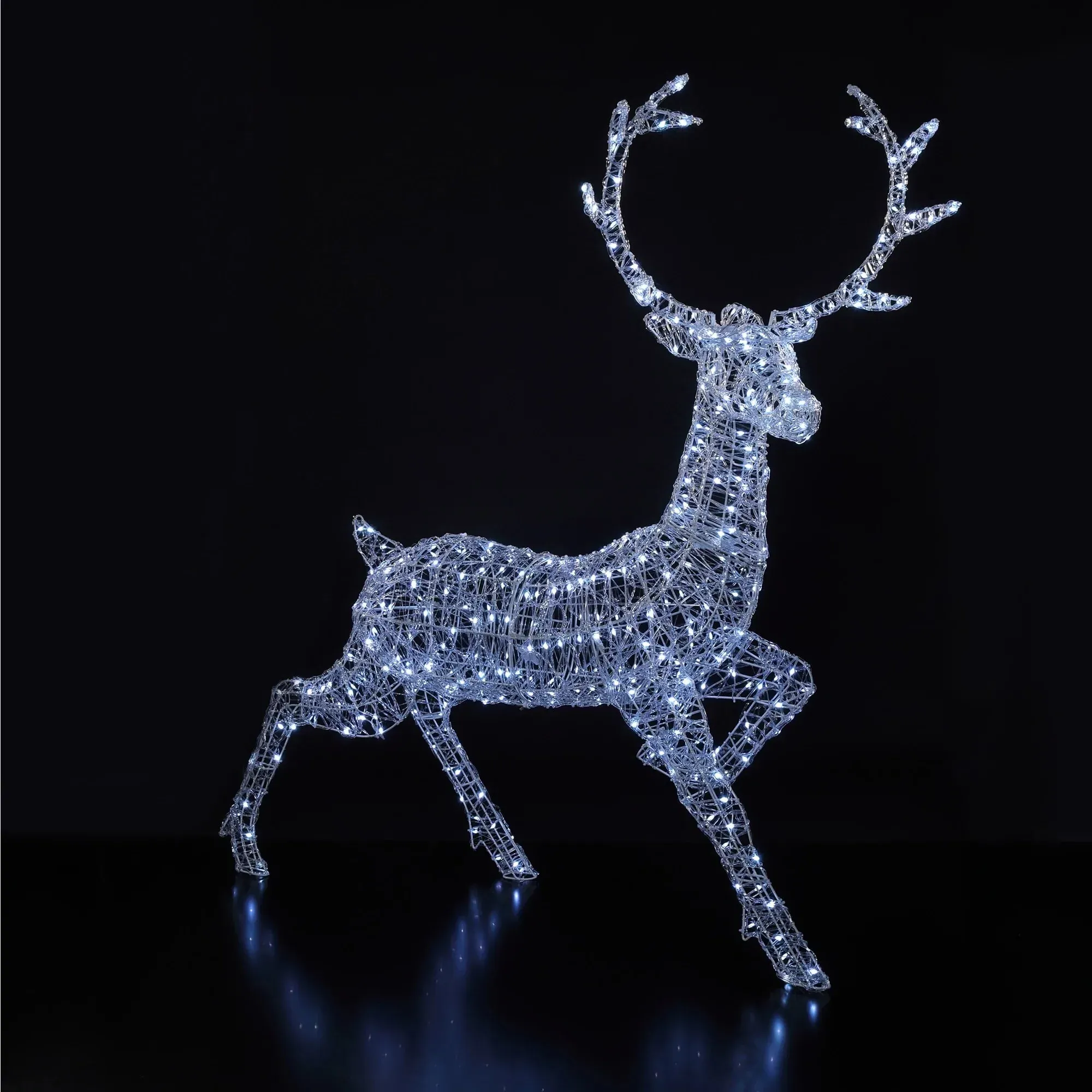 Spectrum Woburn Stag 1.4m Acrylic LED Figure by Atkin and Thyme