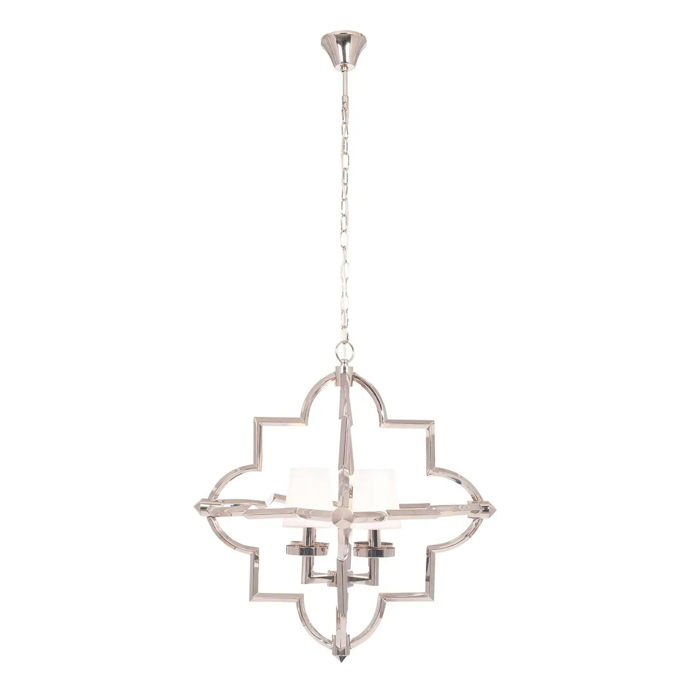 4 Shade Pendant Light - Silver, Metal