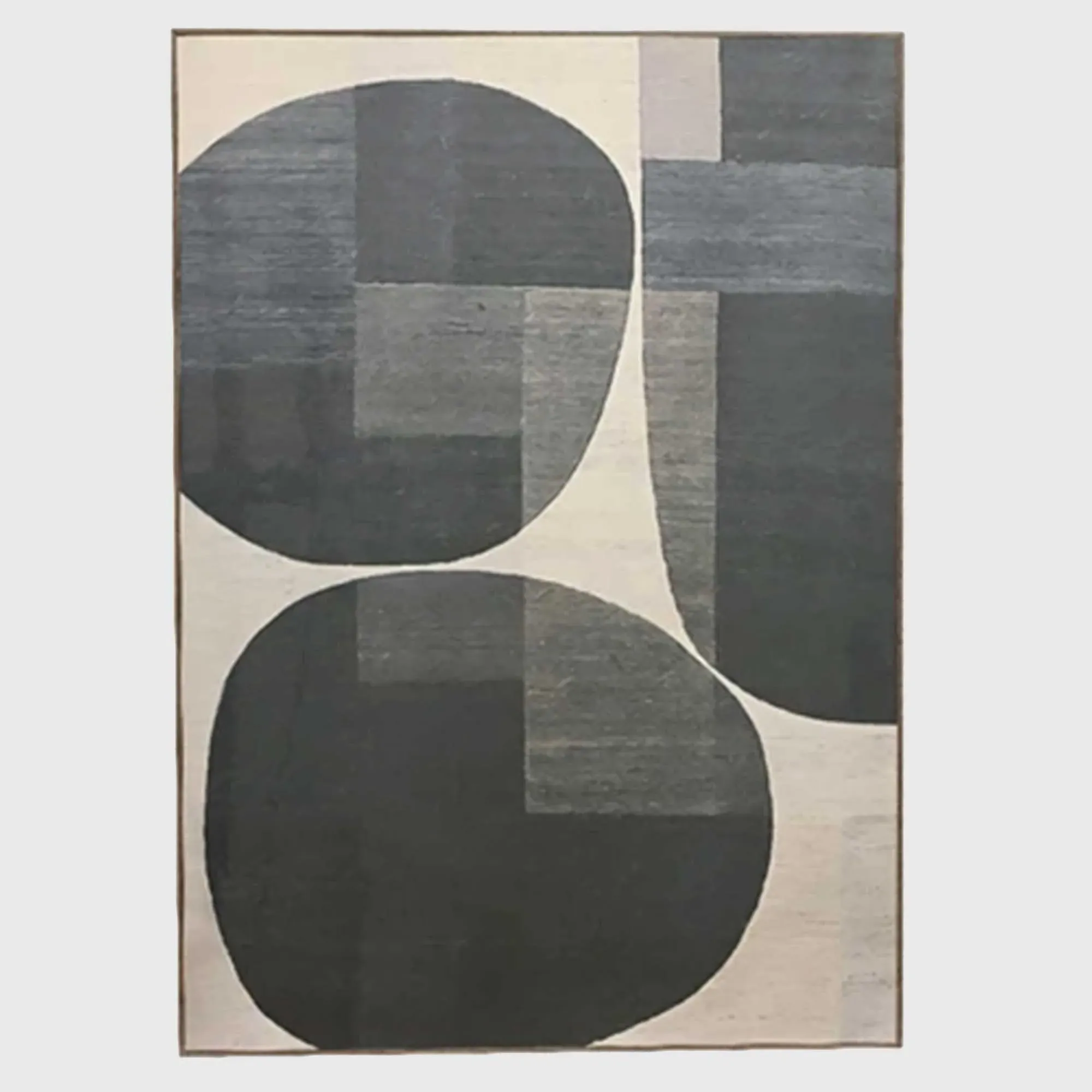 Abstract Circles Framed Print - Glass image