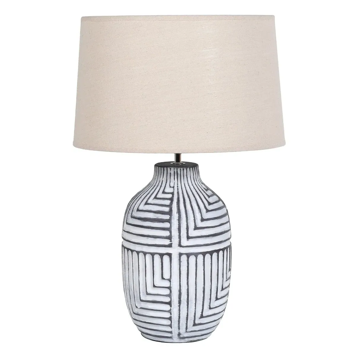Abstract Table Lamp - White, Ceramic image
