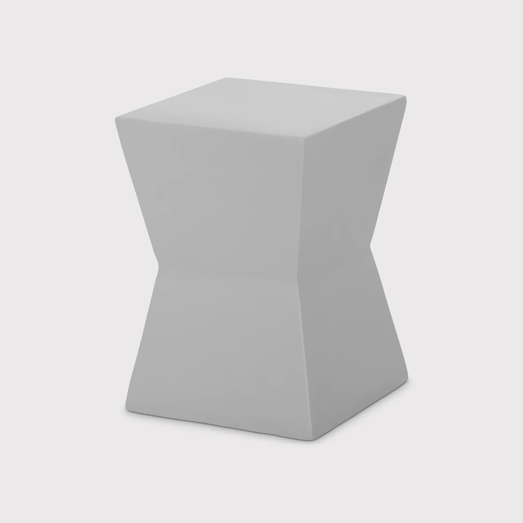 Acer Square Garden Stool - Grey, Fiberglass image