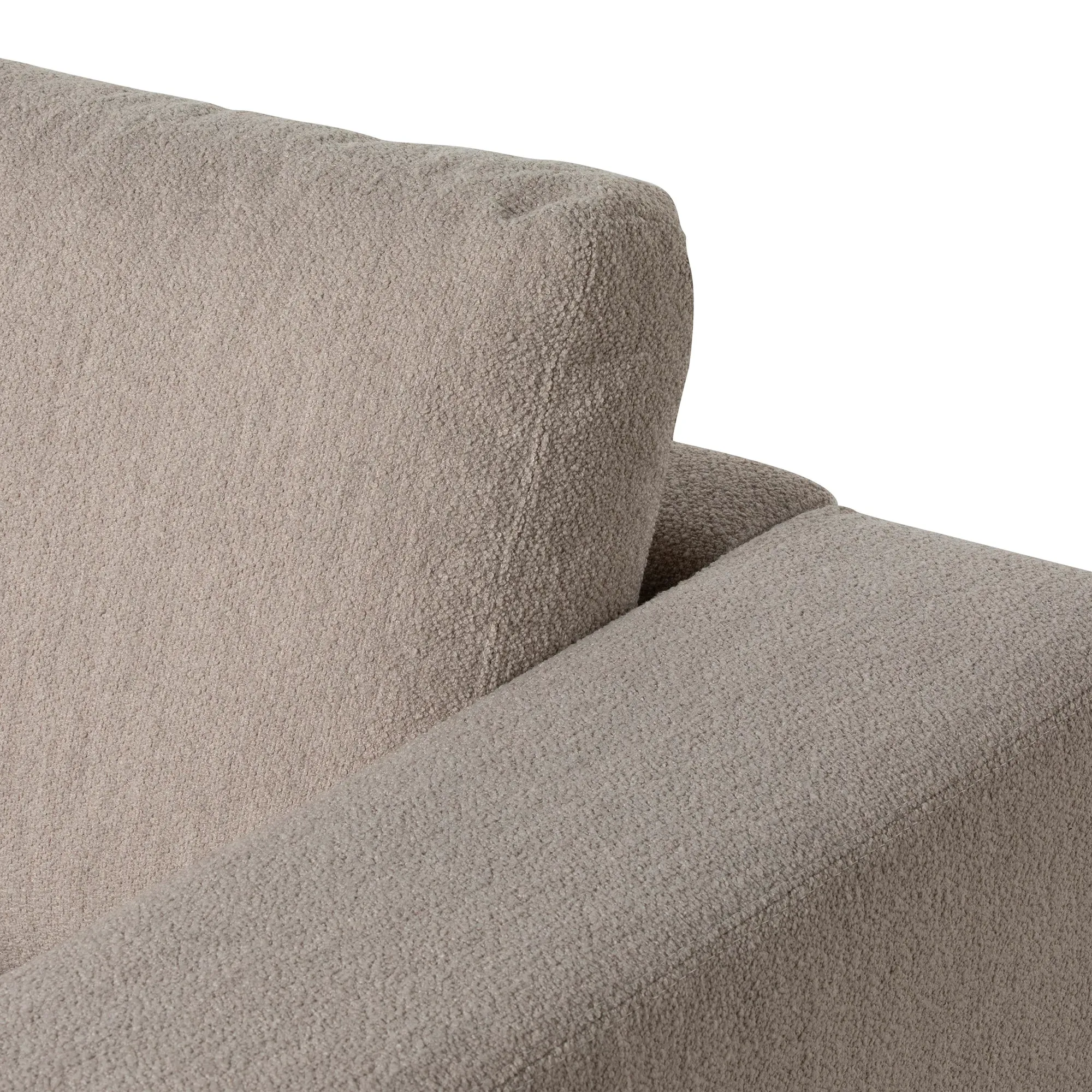 Adessa 1.5 Seater Sofa with Left Armrest - Neutral, Fabric