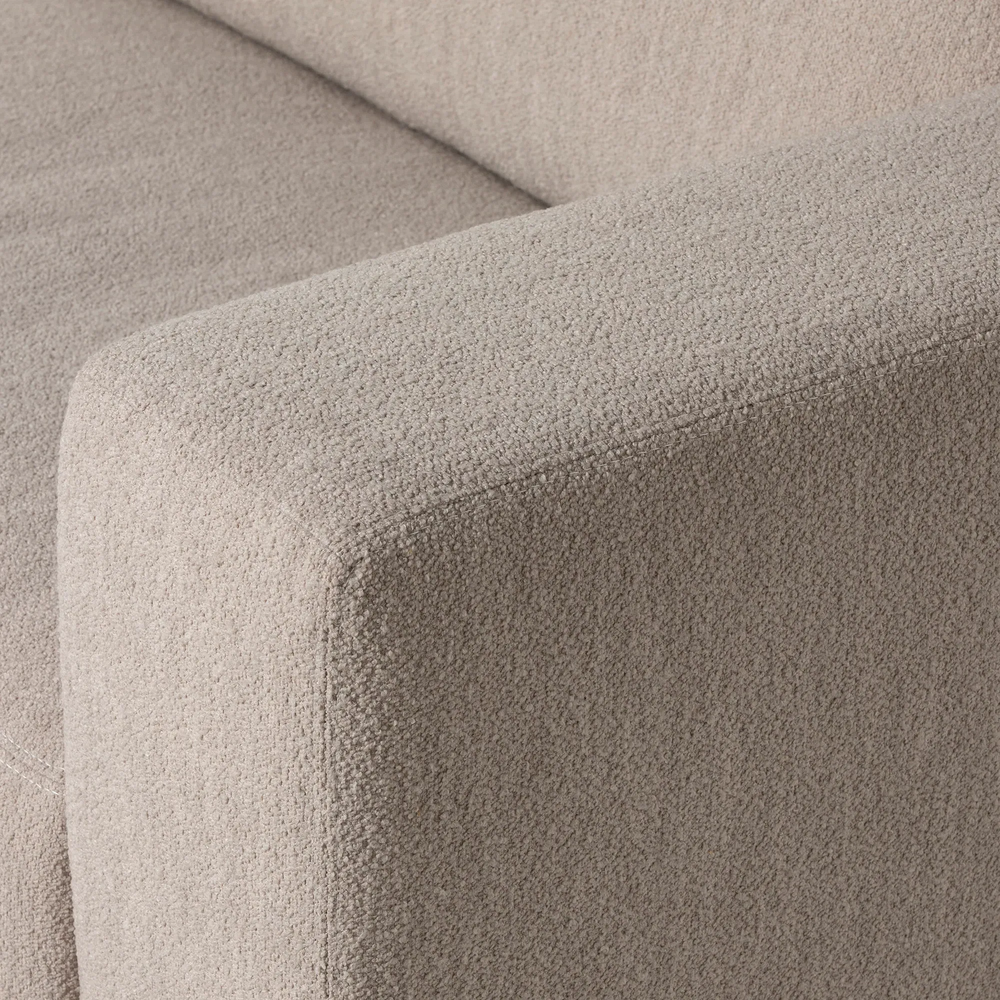 Adessa 1.5 Seater Sofa with Left Armrest - Neutral, Fabric