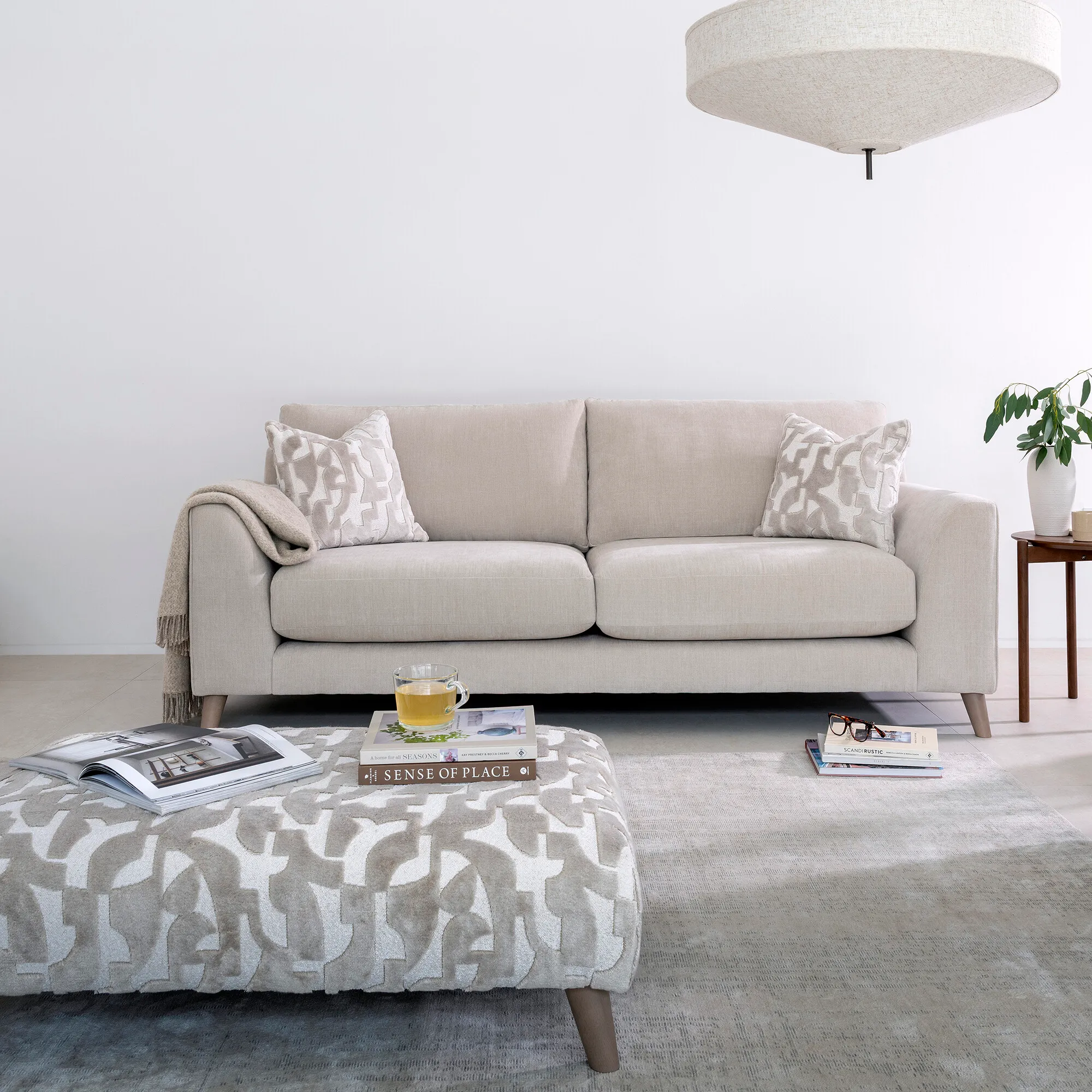 Agano Footstool - Fabric