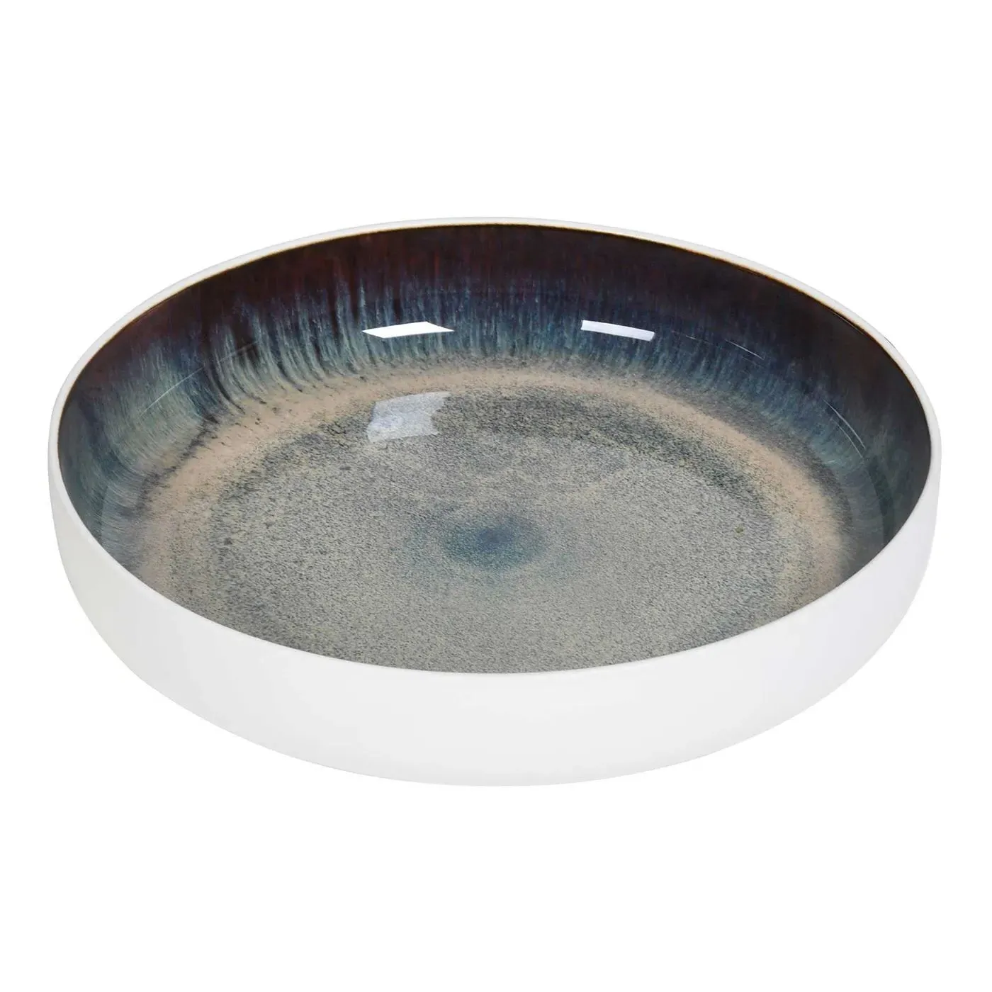 Agate Ceramic Dish - Blue