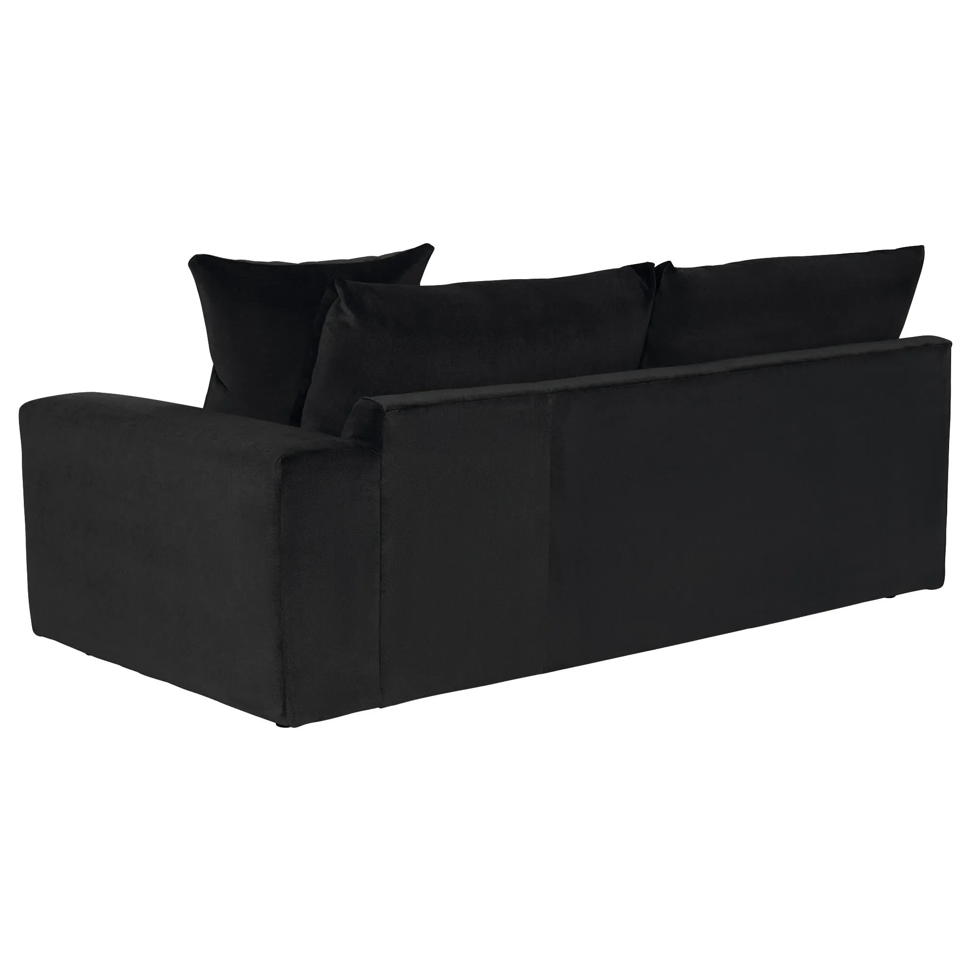Alaska 2-Seater Sofa with 1 Arm Left - Black