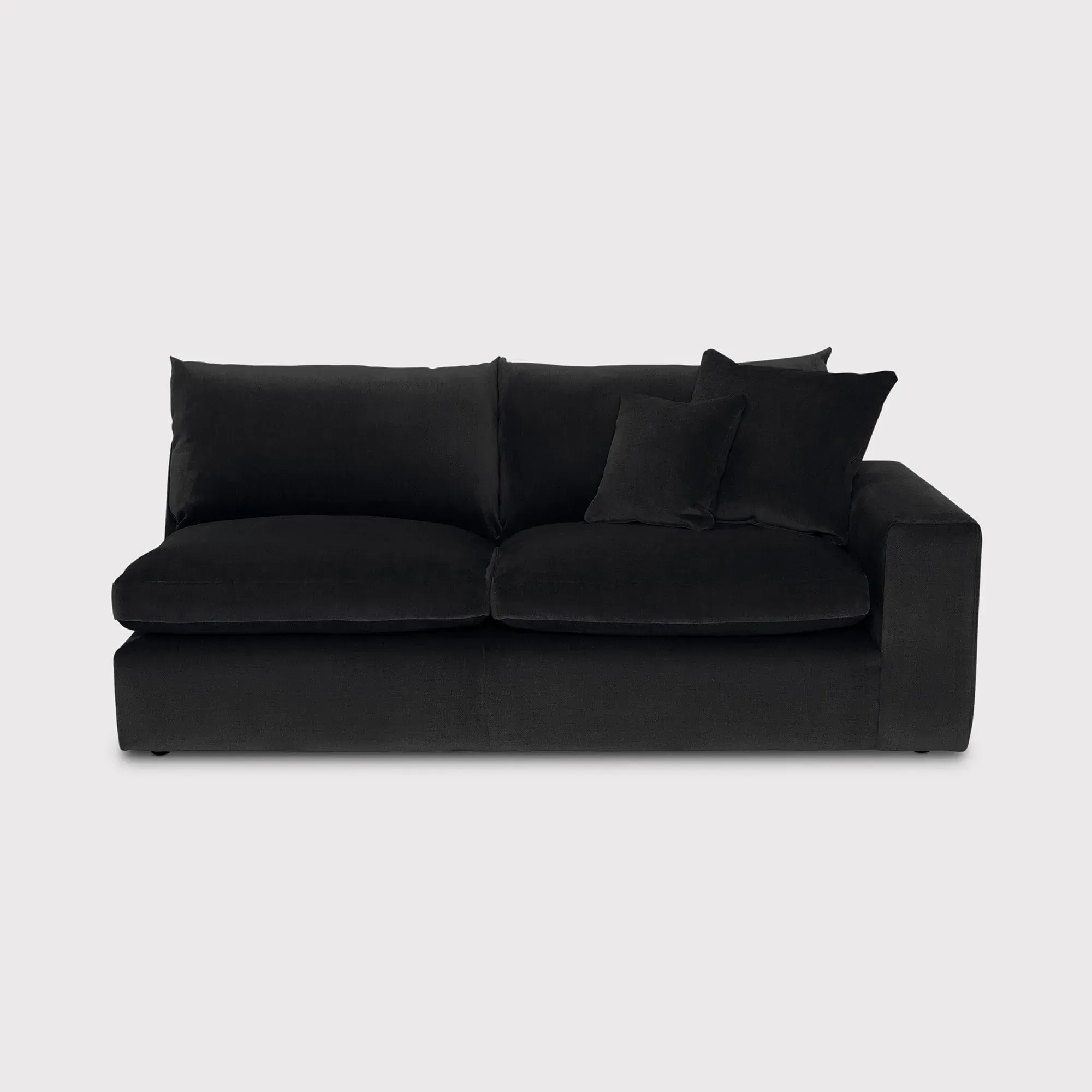 Alaska 2-Seater Sofa with 1 Arm Left - Black image
