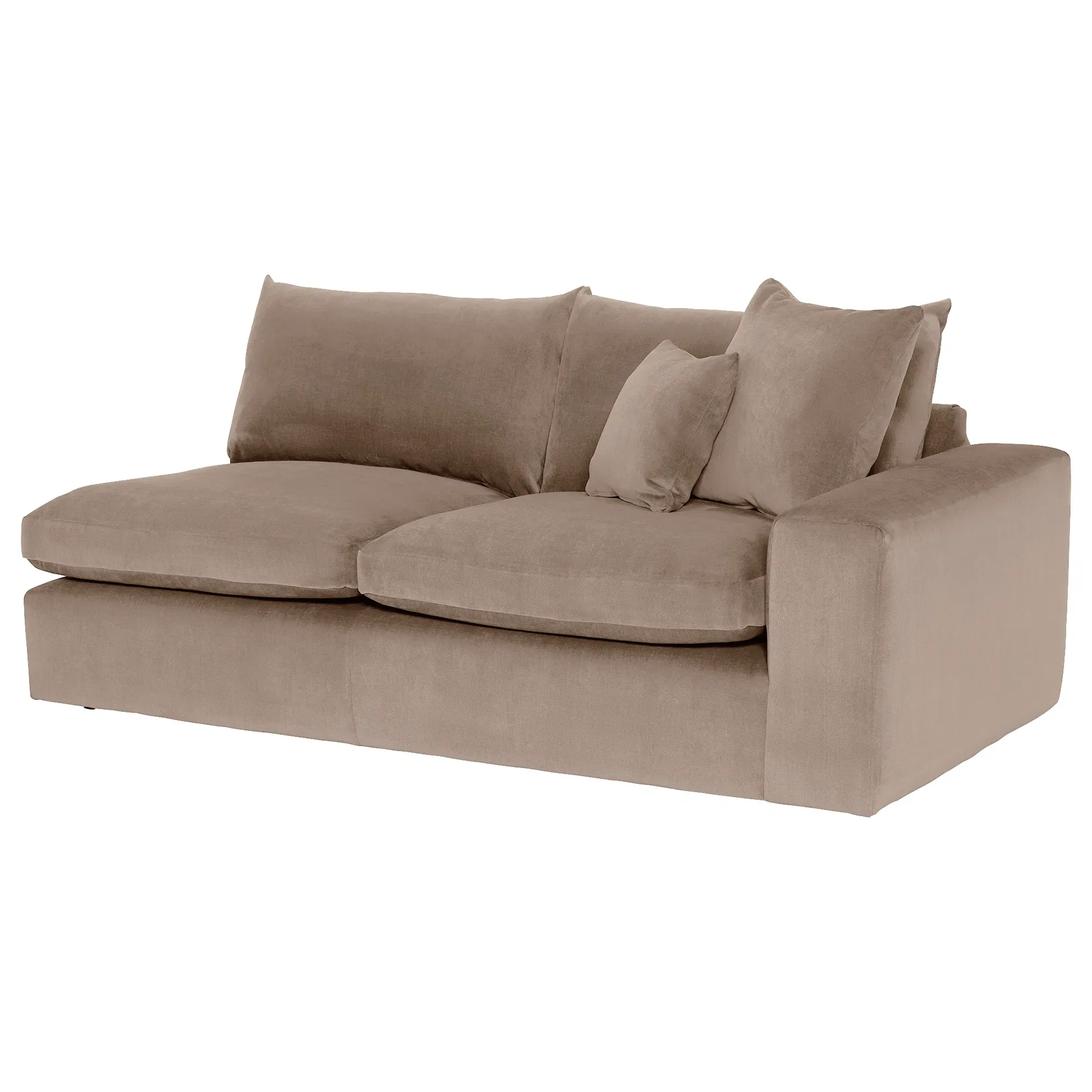 Alaska 2-Seater Sofa with 1 Arm Left - Neutral