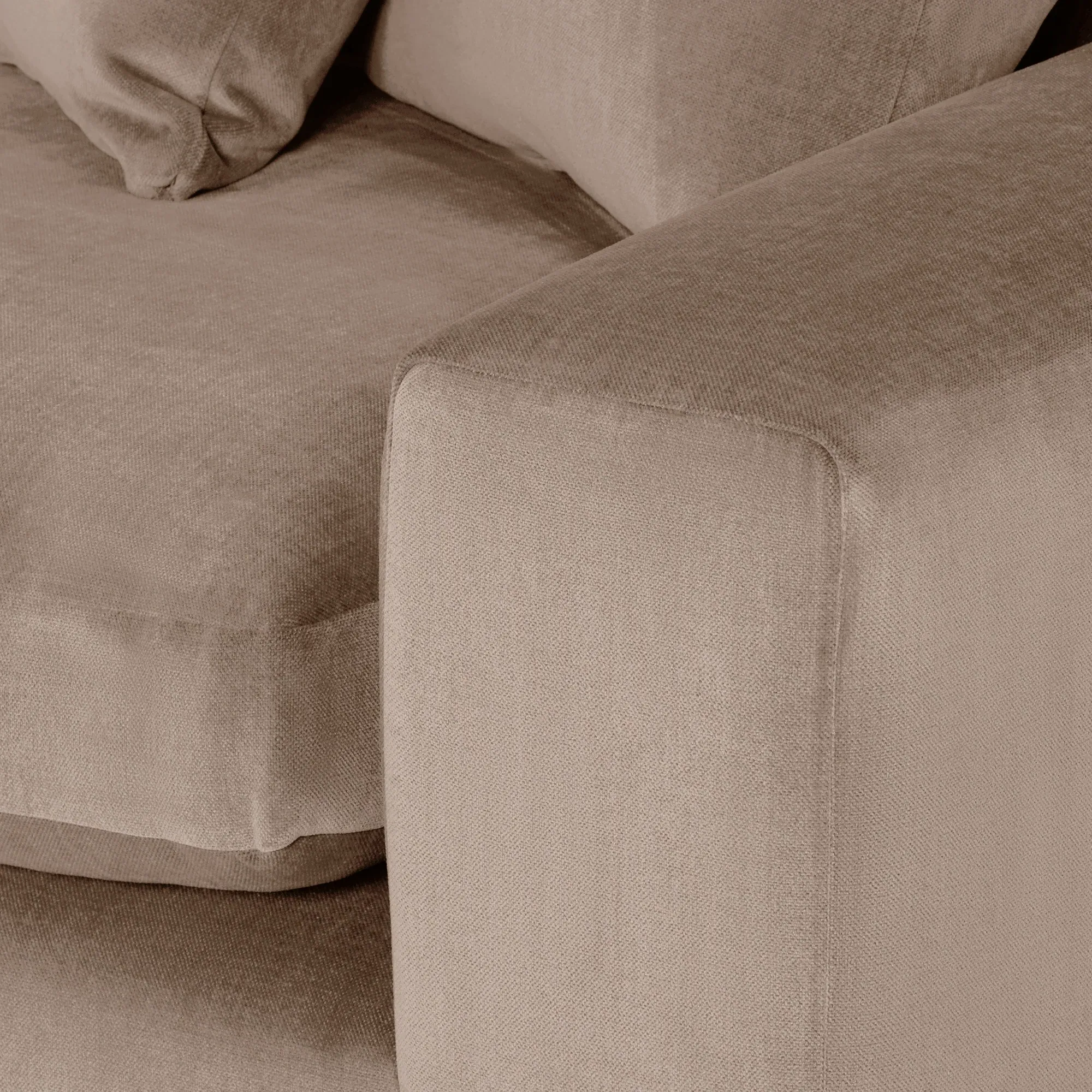 Alaska 2-Seater Sofa with 1 Arm Left - Neutral