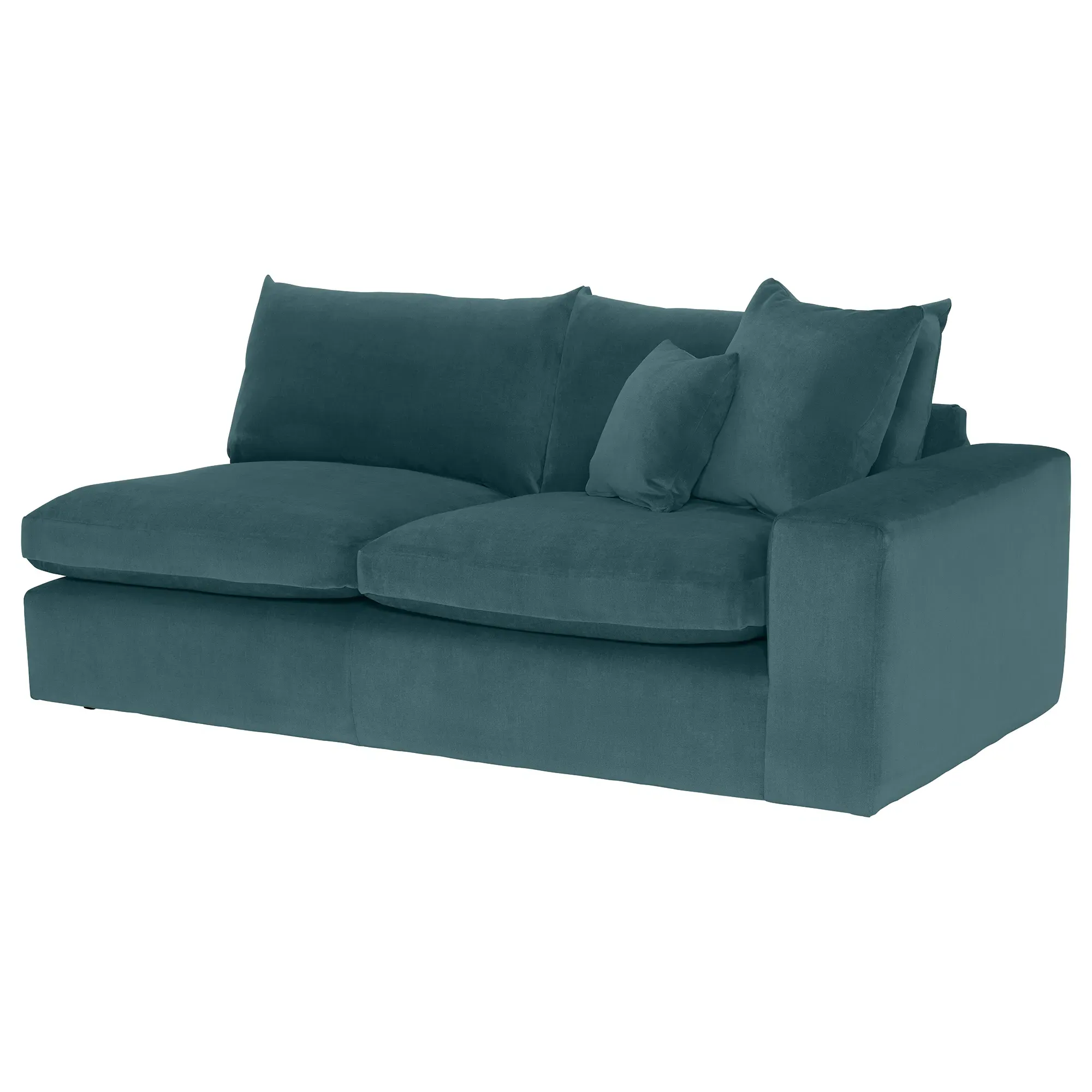 Alaska 2-Seater Sofa with 1 Arm Left - Teal