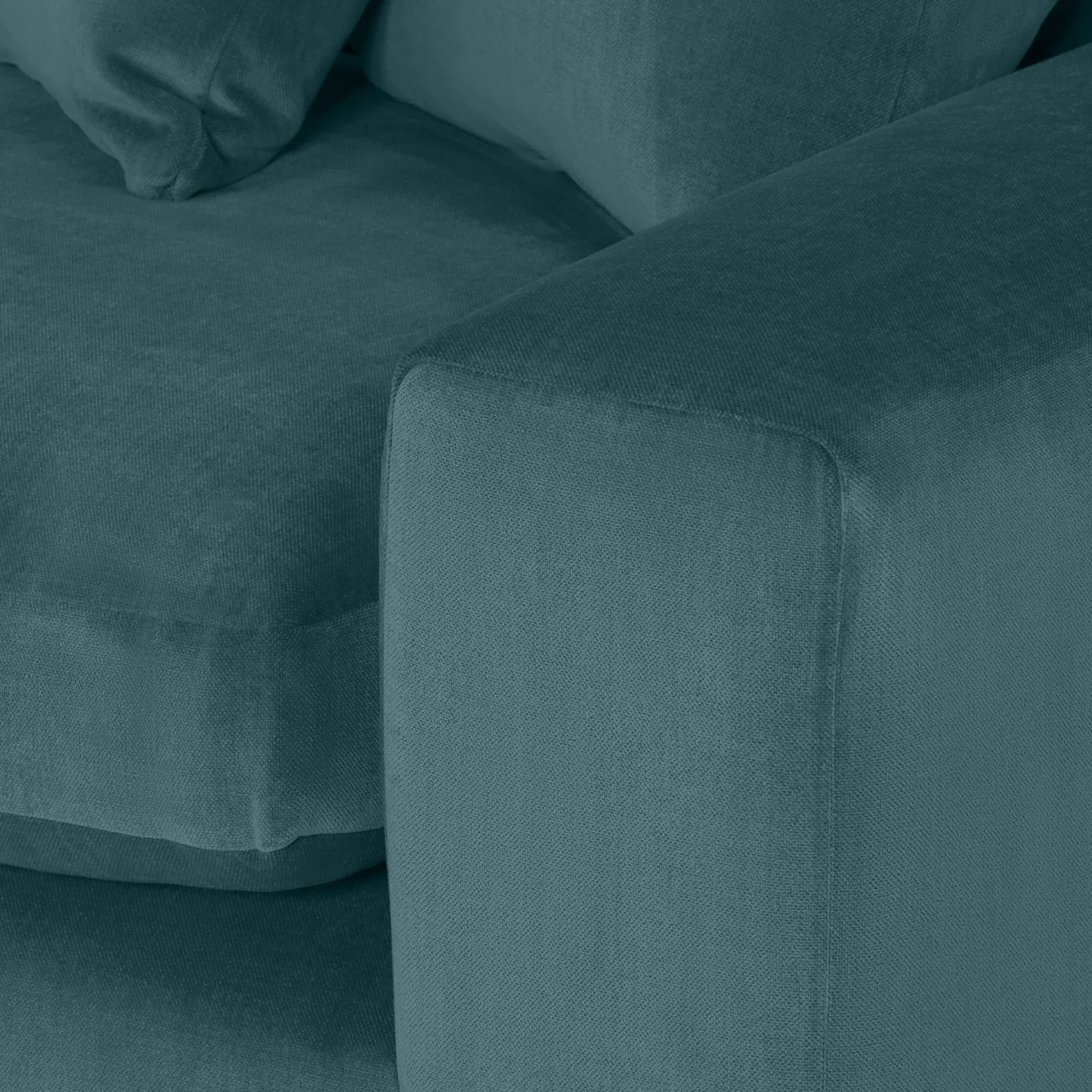 Alaska 2-Seater Sofa with 1 Arm Left - Teal