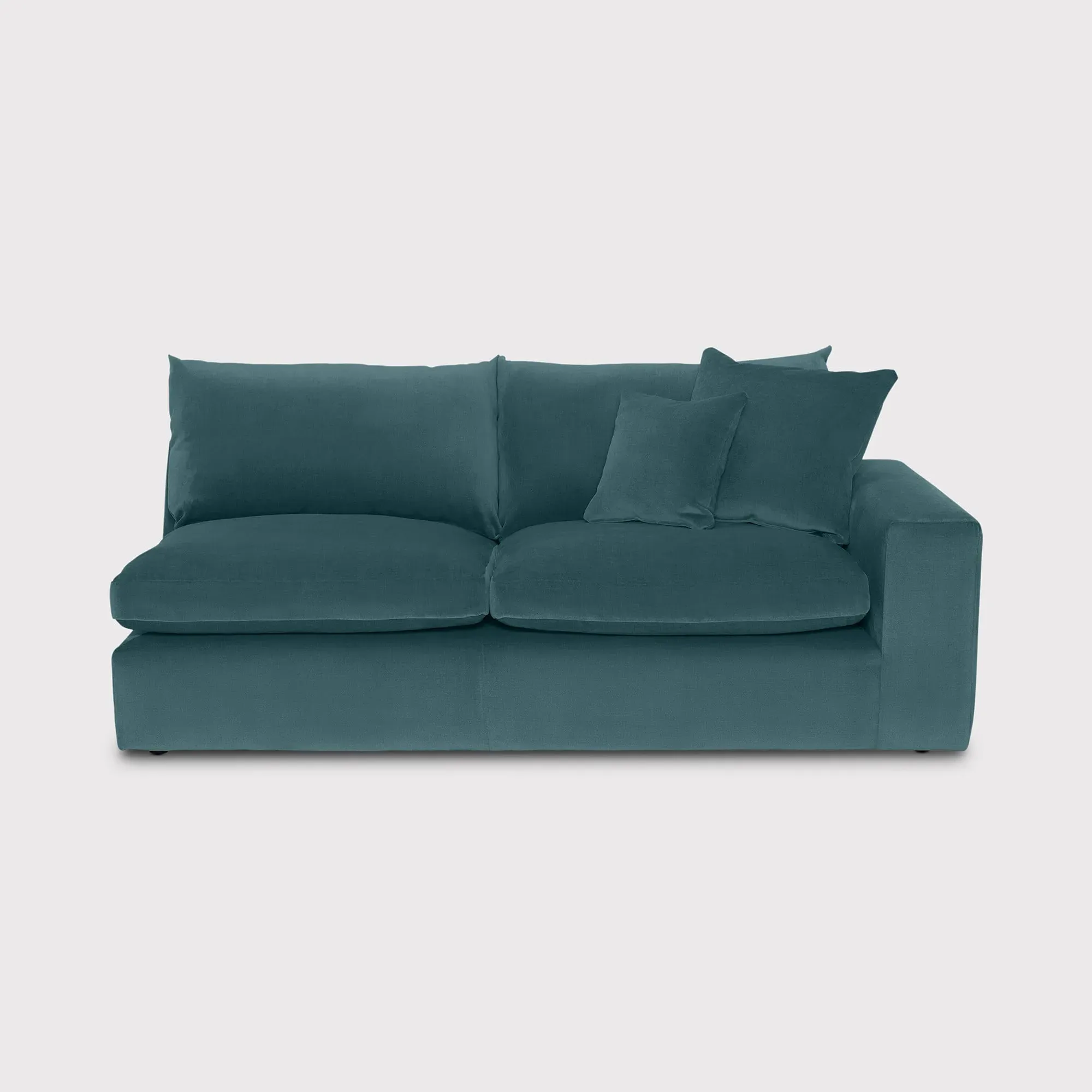 Alaska 2-Seater Sofa with 1 Arm Left - Teal