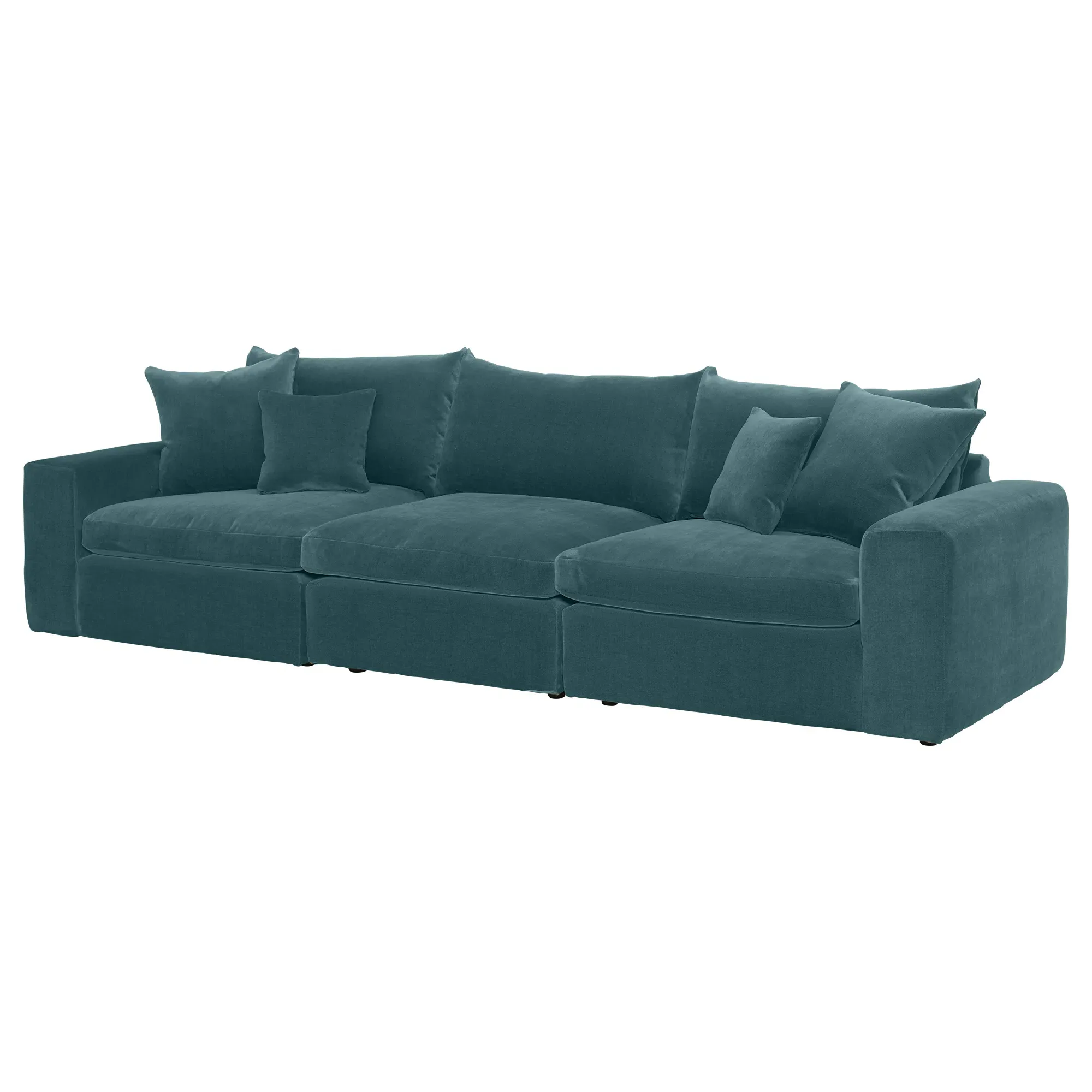 Alaska 3-Seater Sofa - Teal, Fabric